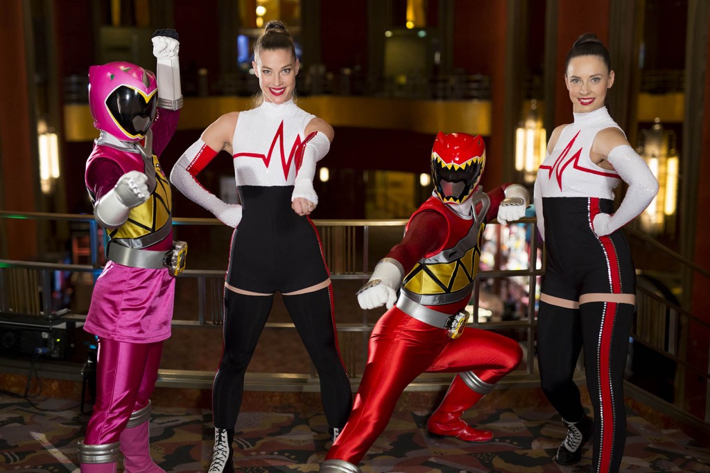Rockettes with Power Rangers