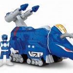 Imaginext Triceratops Zord and Blue Ranger