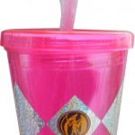Silver Buffalo Pink Ranger Tumbler with Straw