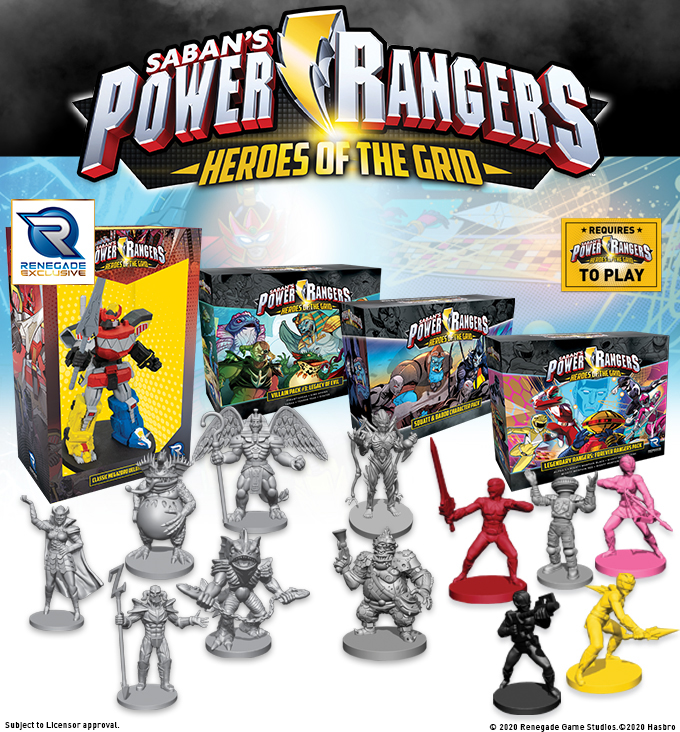 Ranger Dice Set Power Rangers Heroes of the Grid Brand New & Sealed